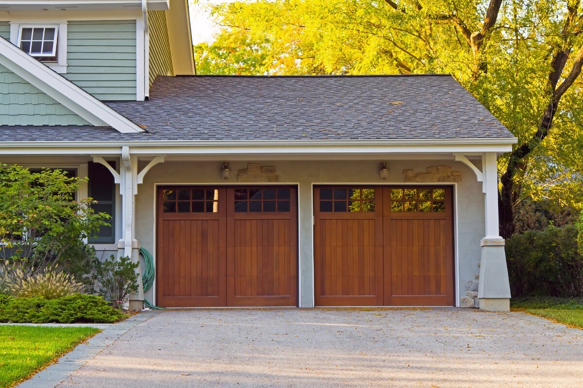 Garage Addition Wooden Doors